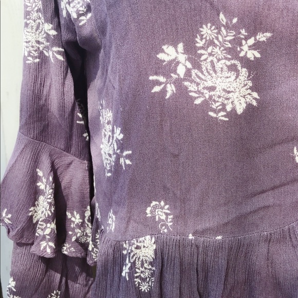 Socialite purple long sleeve top - Picture 3 of 6